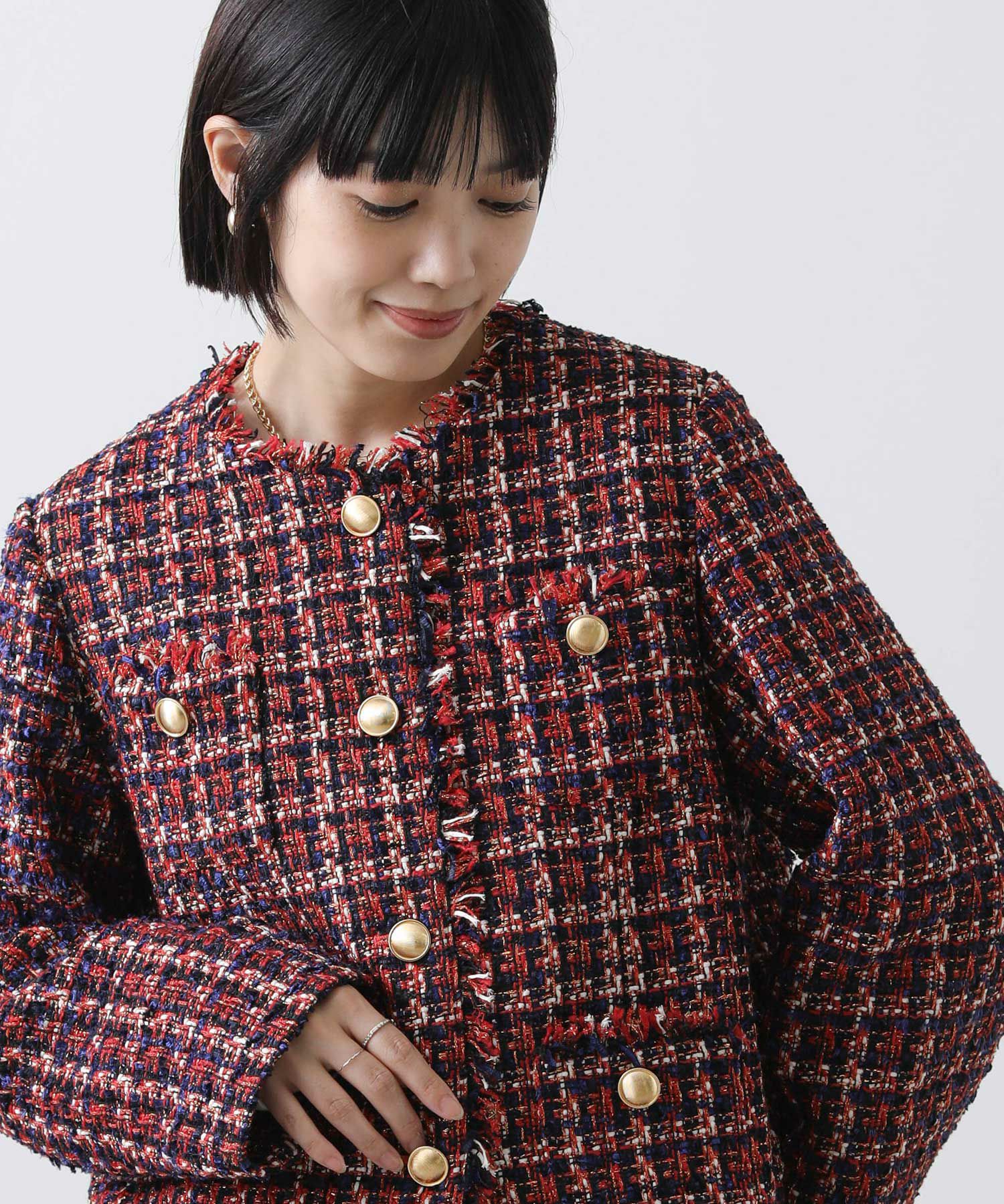 Gready Brilliant【2026年2月ファミリーセール対象】チェックツイード