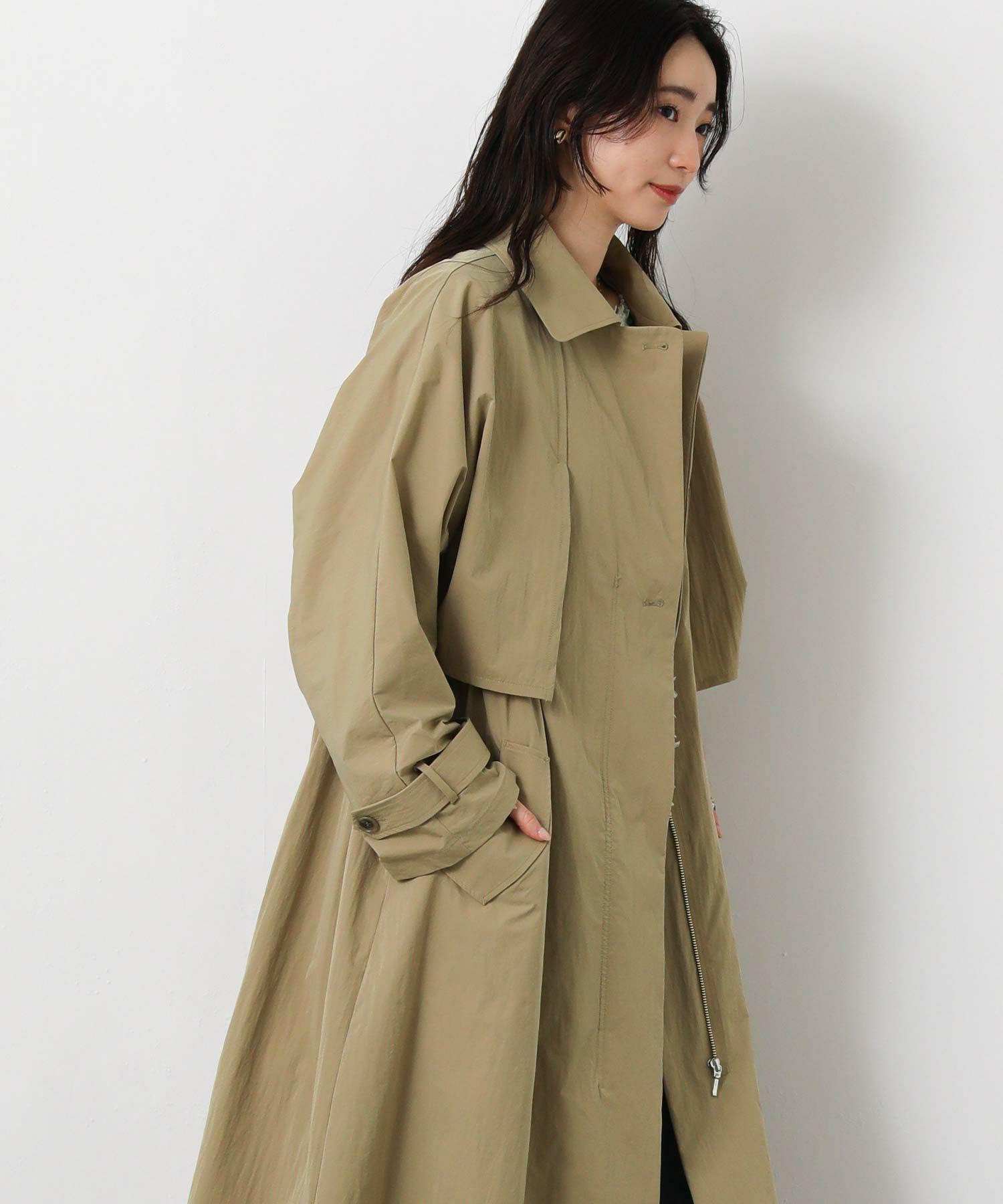 Gready Brilliantライナー付ケープトレンチ | SEKIMIKI Online