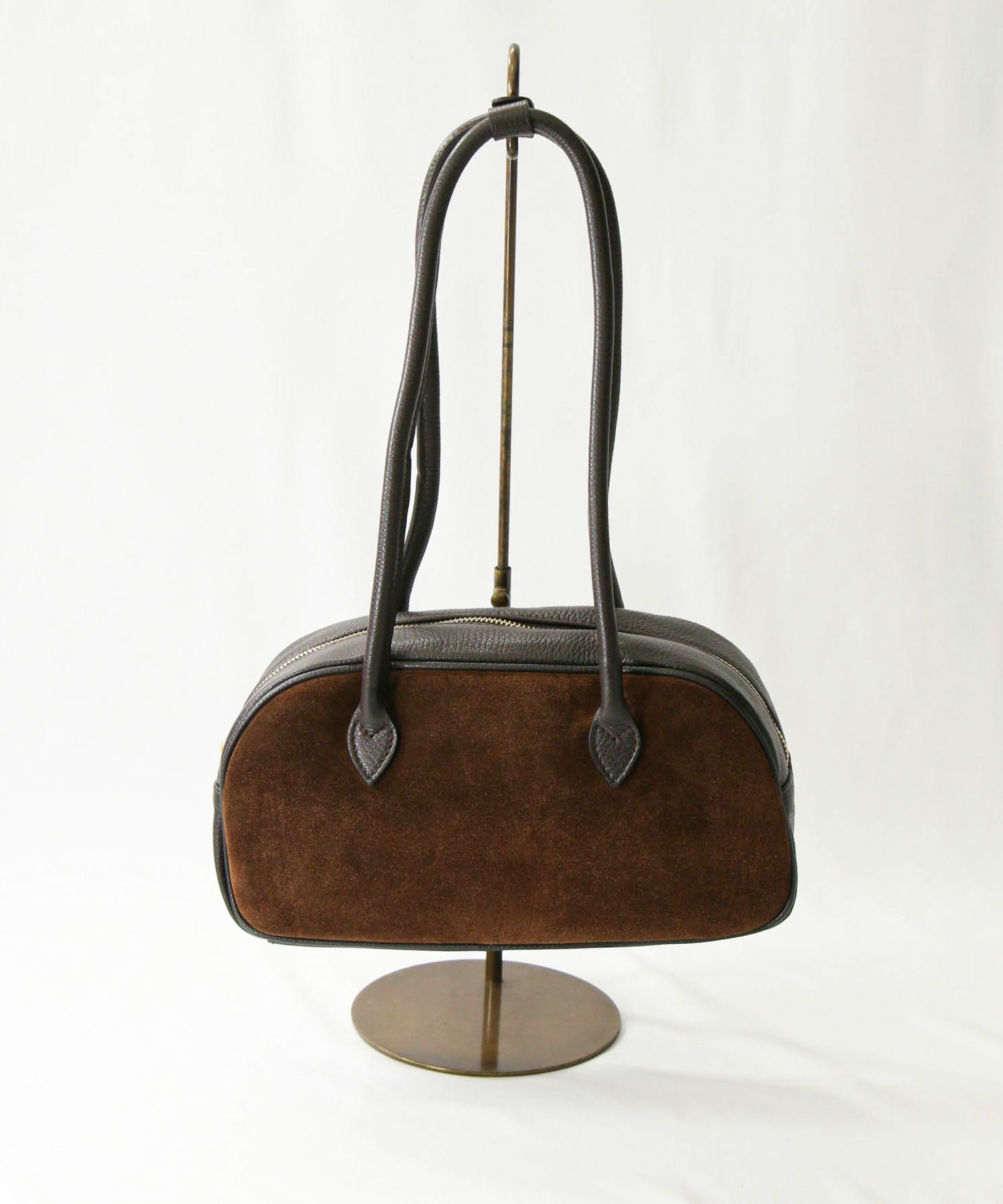 Gready Brilliantスエード×レザーボストン | SEKIMIKI Online