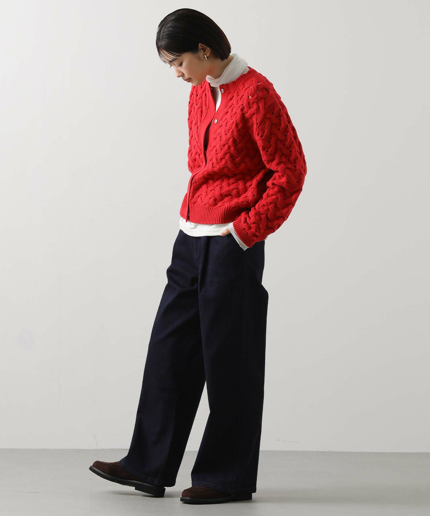 Gready Brilliantストレッチタックワイドデニムパンツ | SEKIMIKI Online