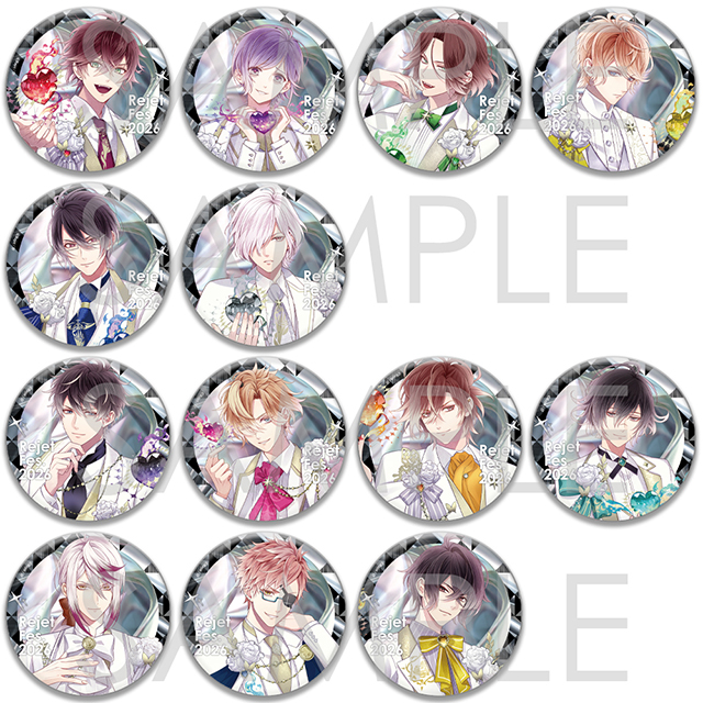 数量限定】Rejet Fes.2026 Answer DIABOLIK LOVERS ビッグ缶バッジ
