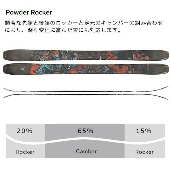 アトミック スキー板 2026 BENT 100 スキー板 単品 (板のみ) AA0030694