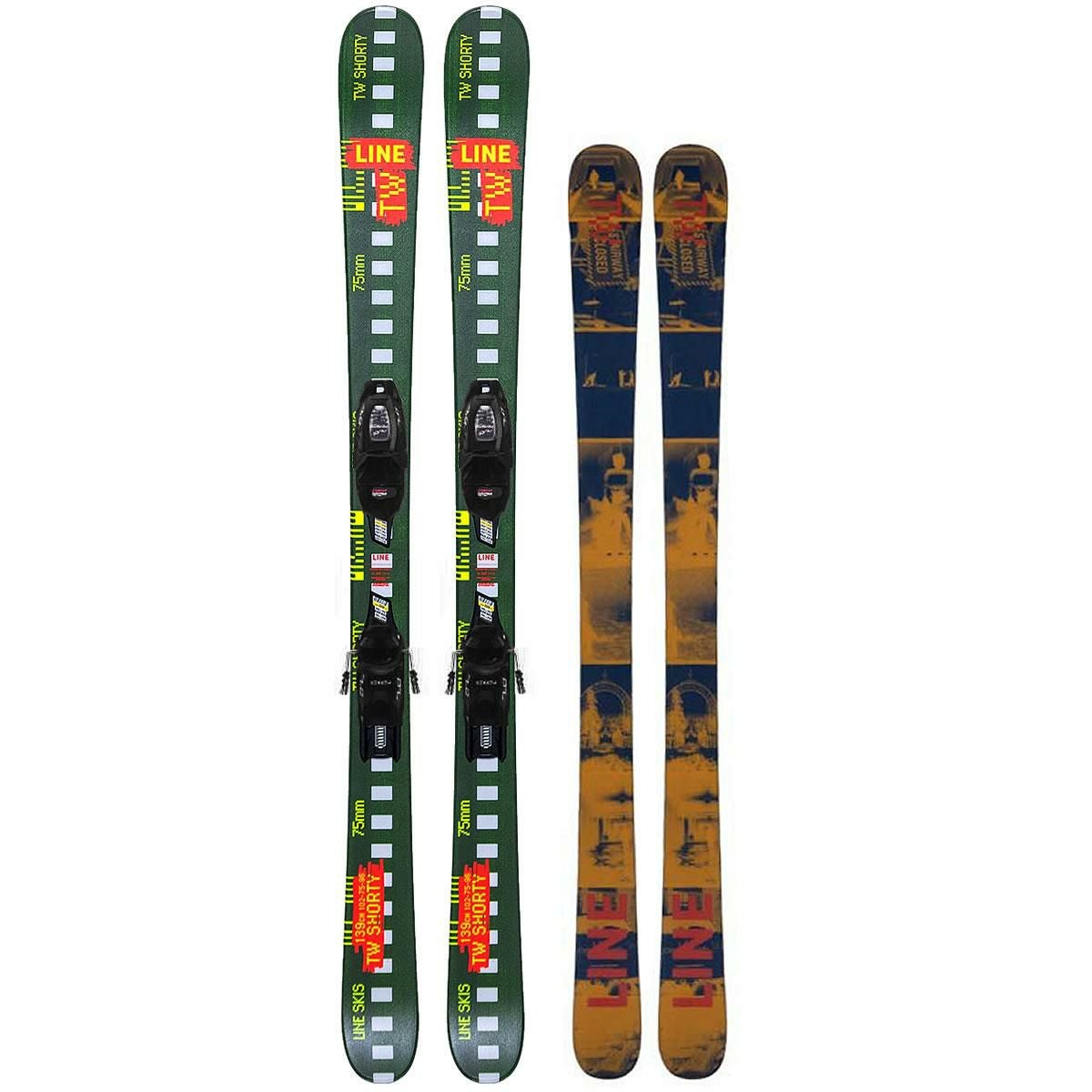 ブルーモリス 子供用 スキー FUN THE STICK 140cm ＋ マーカー 7.0 BLK