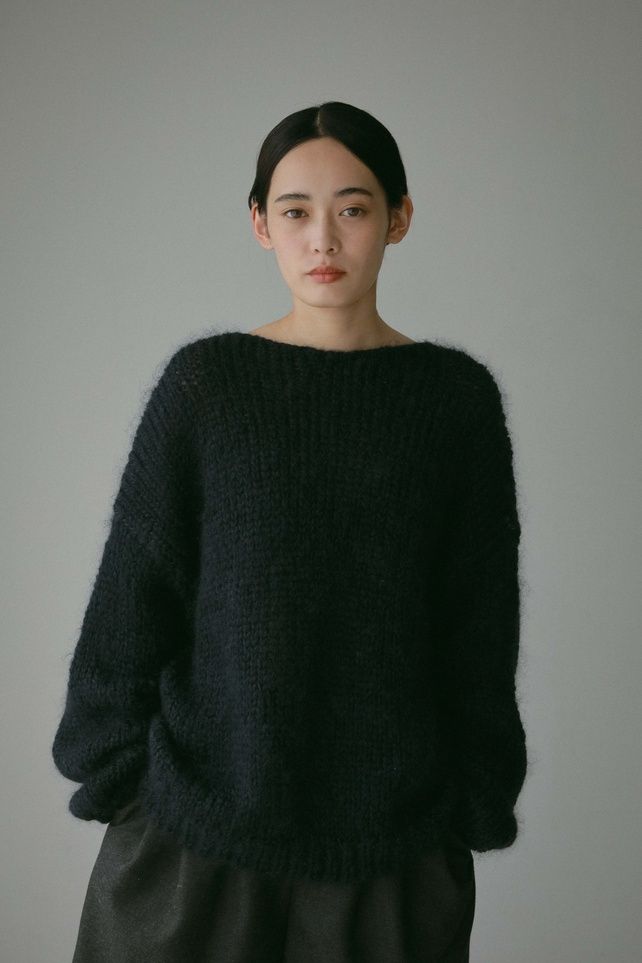 CASA FLINE - 2wayモヘアニットトップス (ネイビー) | Sir online