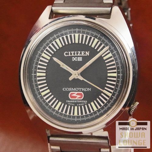 シチズン コスモトロン X8 電磁テンプ 1969年製 初期タイプ 専用ブレス