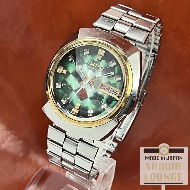 セイコー アドバン ホログラムダイヤル 変形4面カットガラス仕様 7109