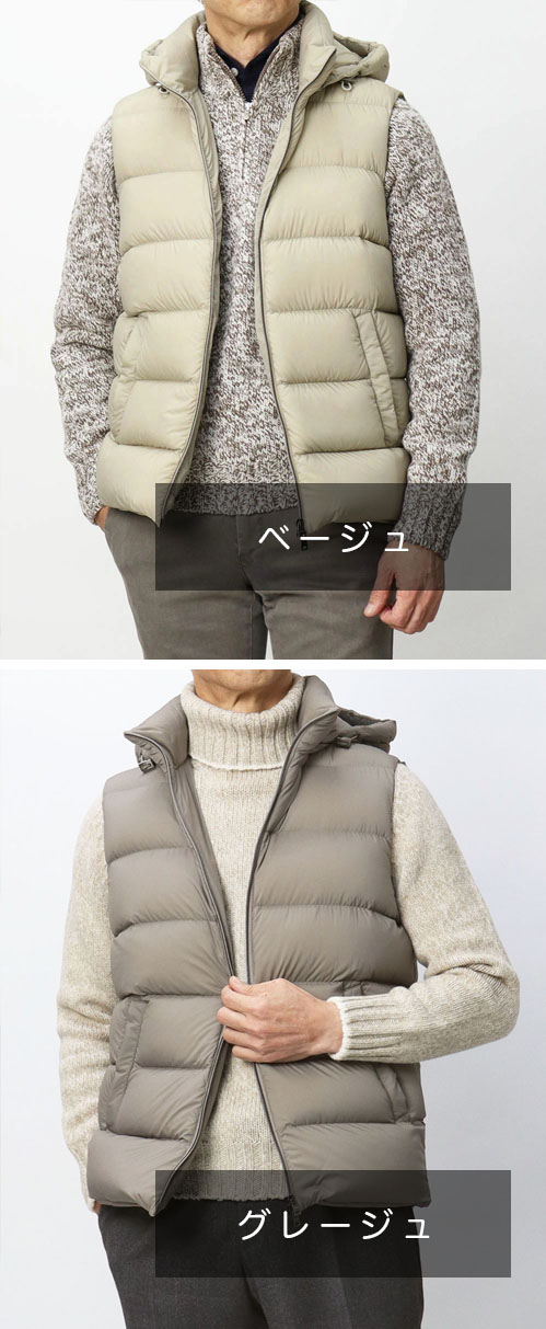 ヘルノ / HERNO / 軽量 超マットナイロン ダウン ベスト / ダウン
