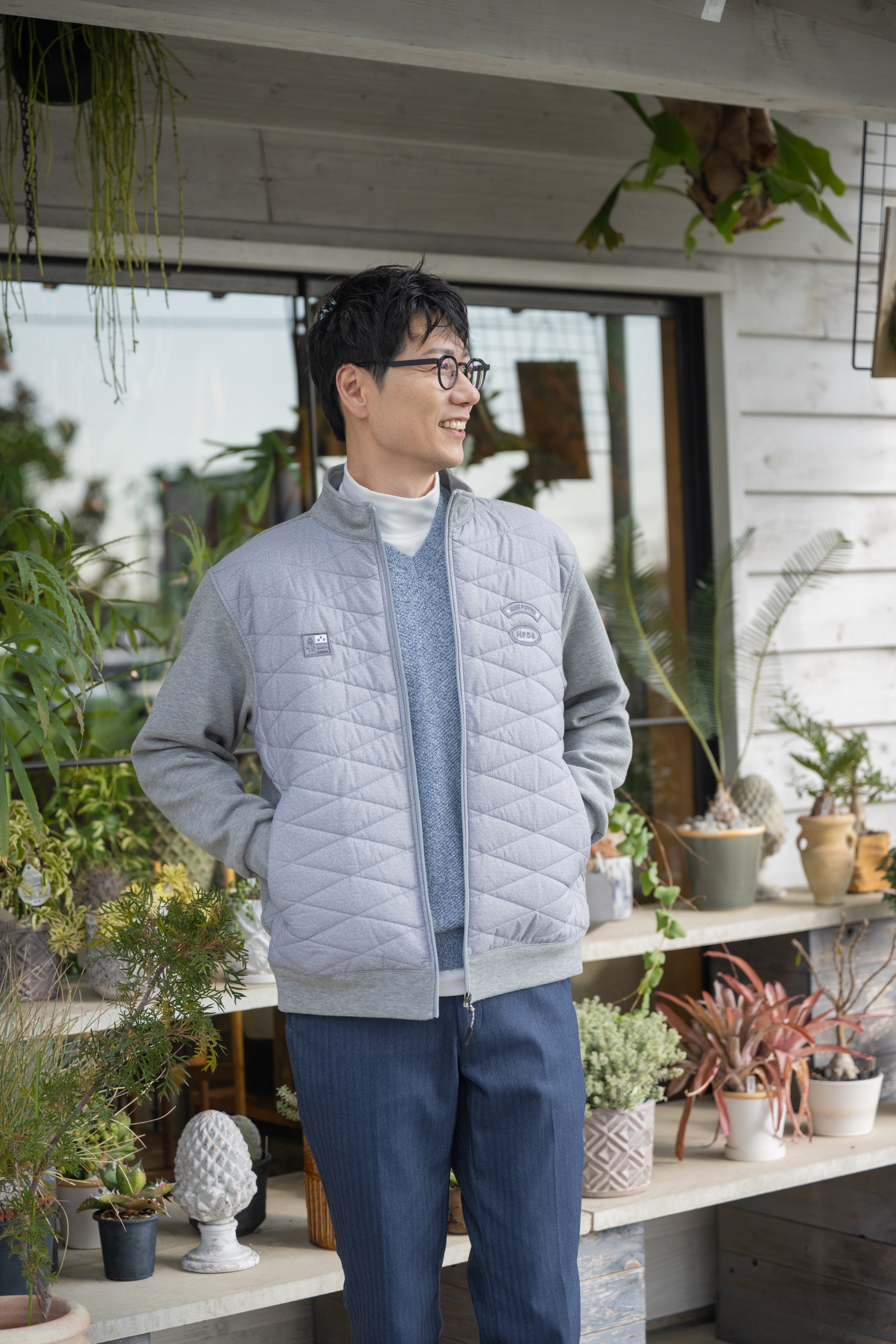 前身キルト／鹿の子ダンボールブルゾン - ハッシュパピーアパレル公式