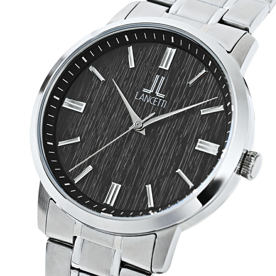 ランチェッティ ソーラー 3針モデル LT6879-BK メンズ ブラック