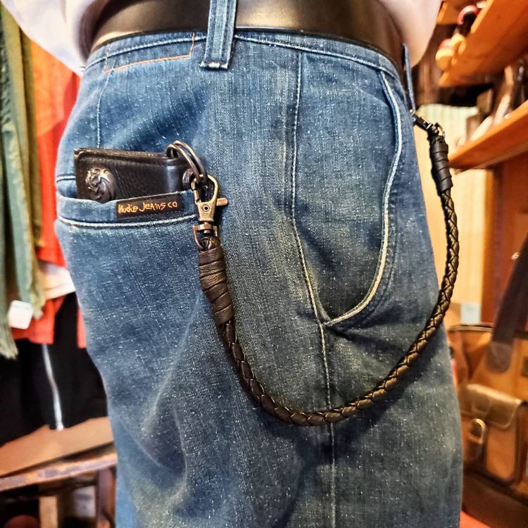 楽天市場】PUレザー ウォレットチェーン ウォレットロープ チェーン