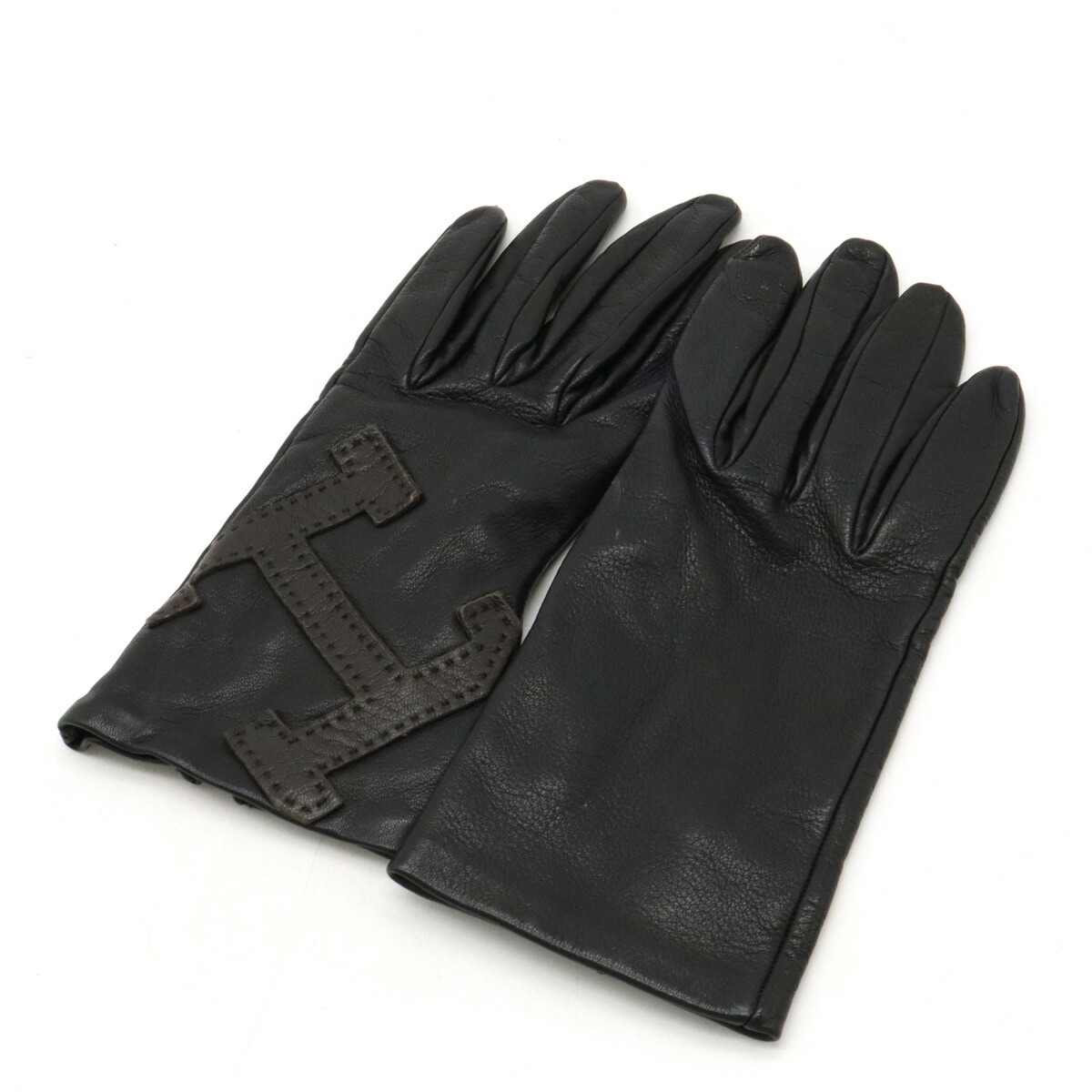 楽天市場】【緑屋質屋】エルメス レザー手袋(グローブ) パンチング #7