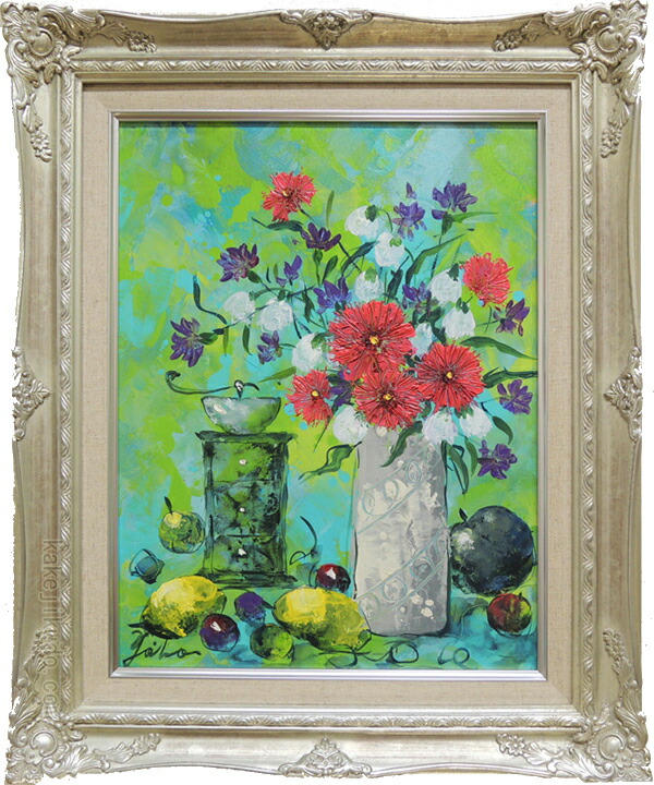 楽天市場】【作家名】吉岡耕二 【作品名】花・1 花 絵画 抽象画 静物