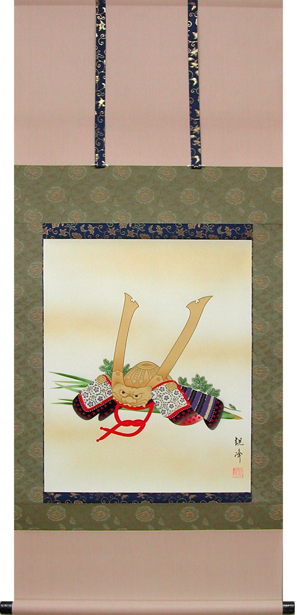 楽天市場】掛け軸 兜（掛軸小物なし） 送料無料 【掛軸】 : 掛け軸