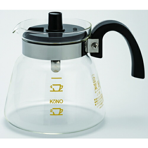楽天市場】KONO コーノ式 名門2人用 グラスポット コーヒー ハンド