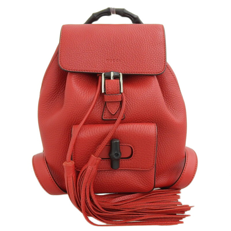 楽天市場】【中古】GUCCI オールドグッチ バンブー リュックサック