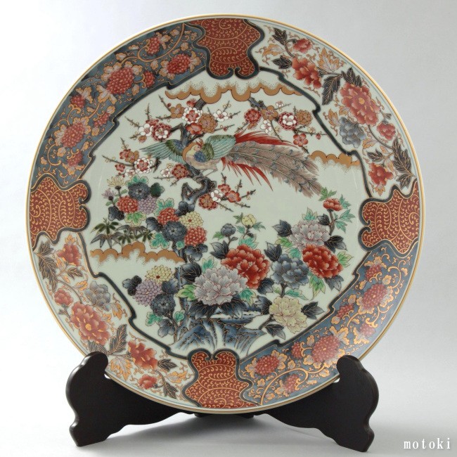 有田焼 飾り皿 古伊万里花鳥 15寸 : 有田焼や 心器 - 通販 - Yahoo
