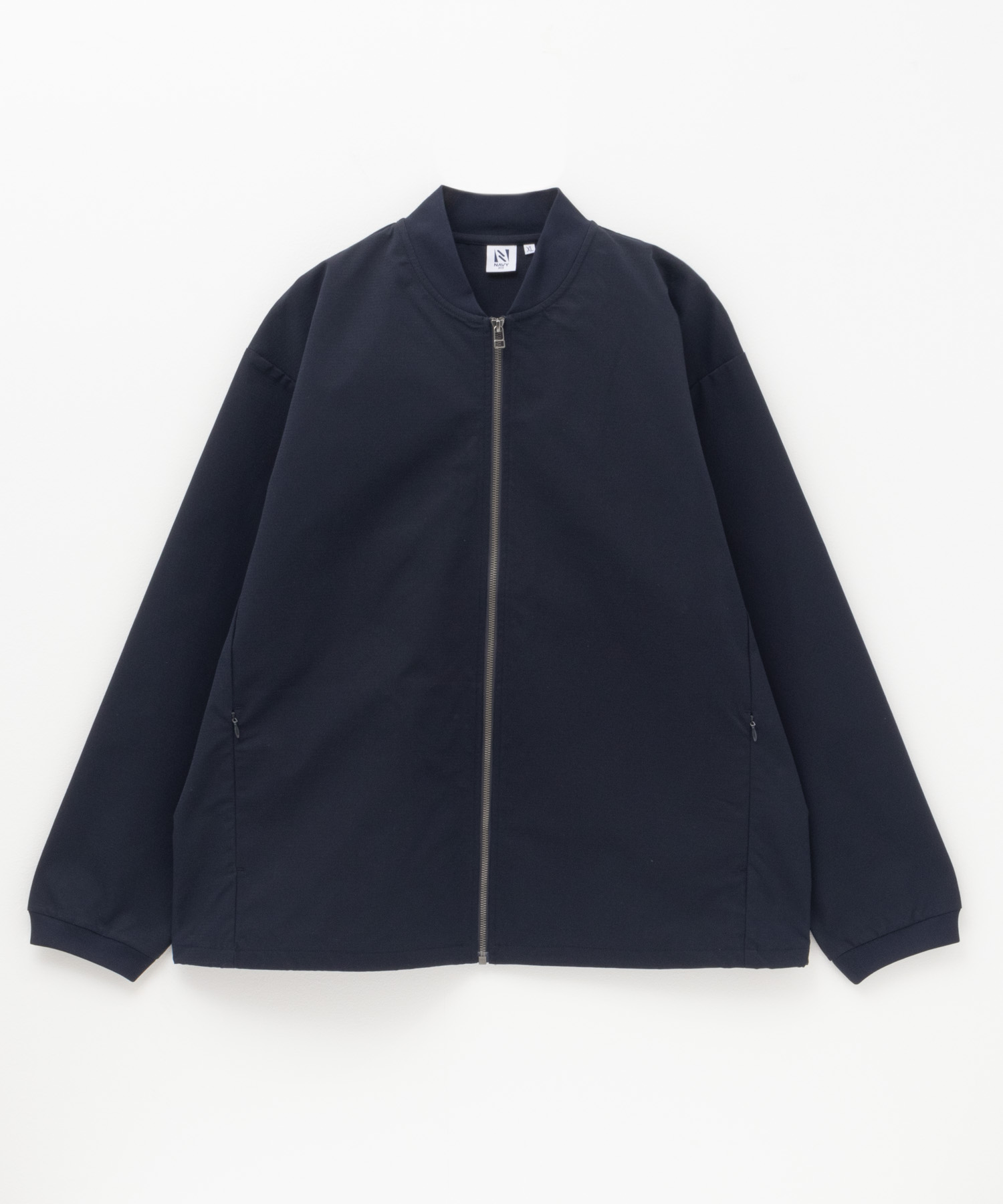 NAVY ブルゾン メンズ 撥水 UVカット 軽量 ストレッチ 無地 ジップ