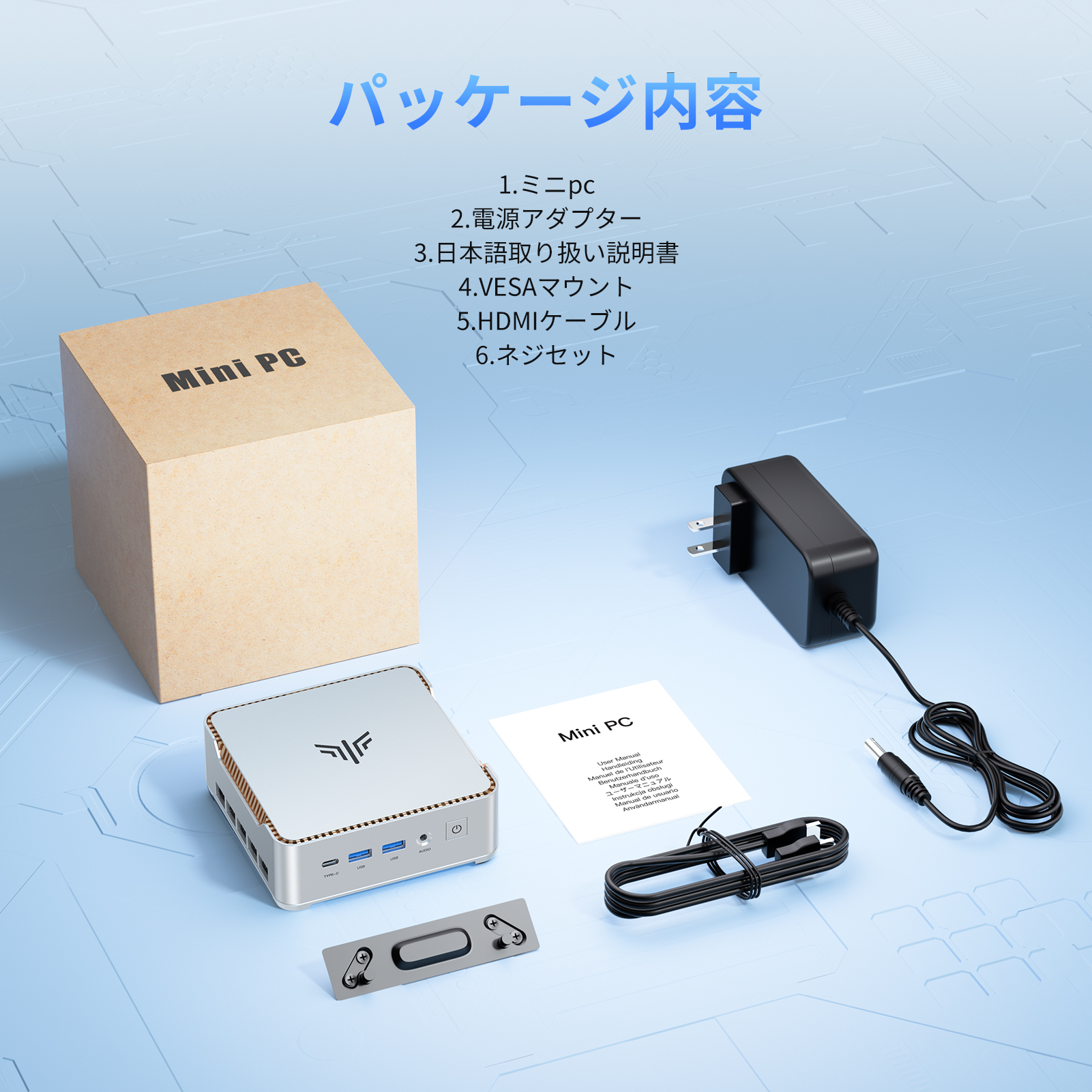 NIPOGI mini pc Ryzen 4300U 動作より安定 4C/4T 最大3.7GHz Win11 Pro