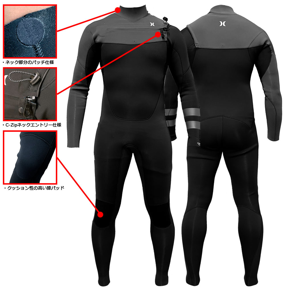 2024 HURLEY ADVANTAGE PLUS FULLSUIT MZFLAD24 / ハーレー