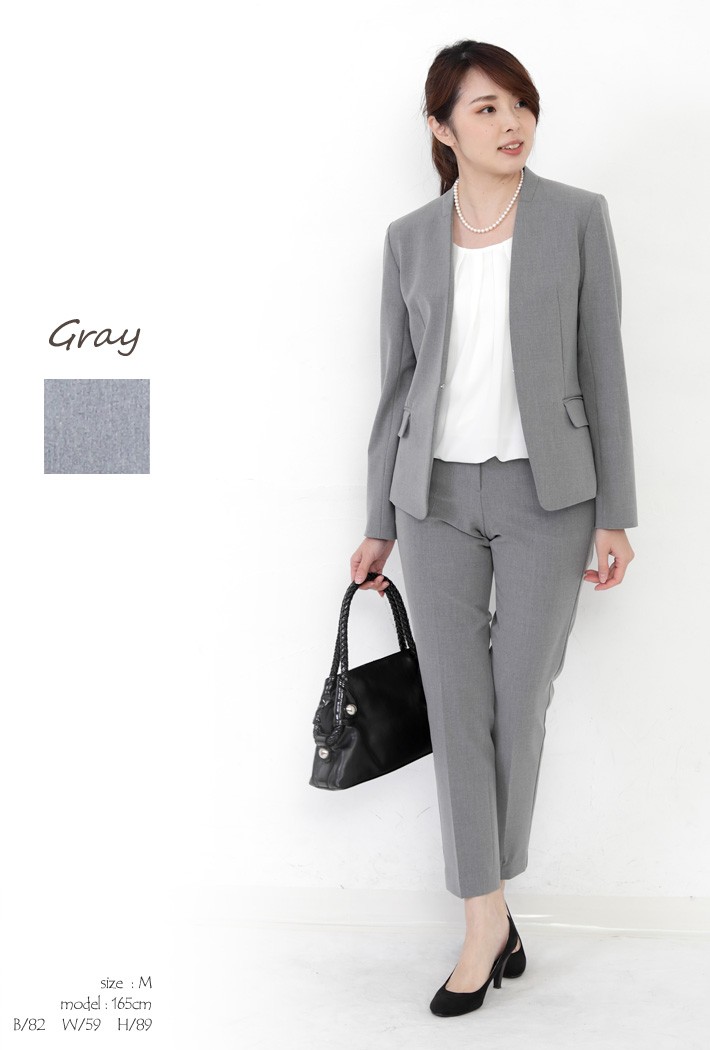 日本製」 セットアップ パンツスーツ レディース 卒業式 母 服装