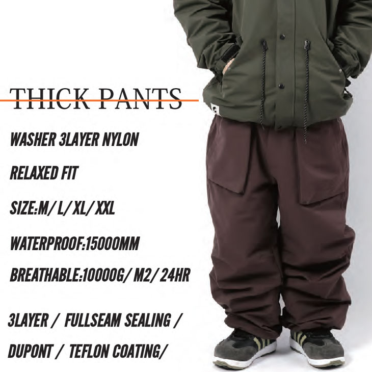 NOMADIX 24-25 NOMADIK ノマディック ウエアー THICK PANTS パンツ
