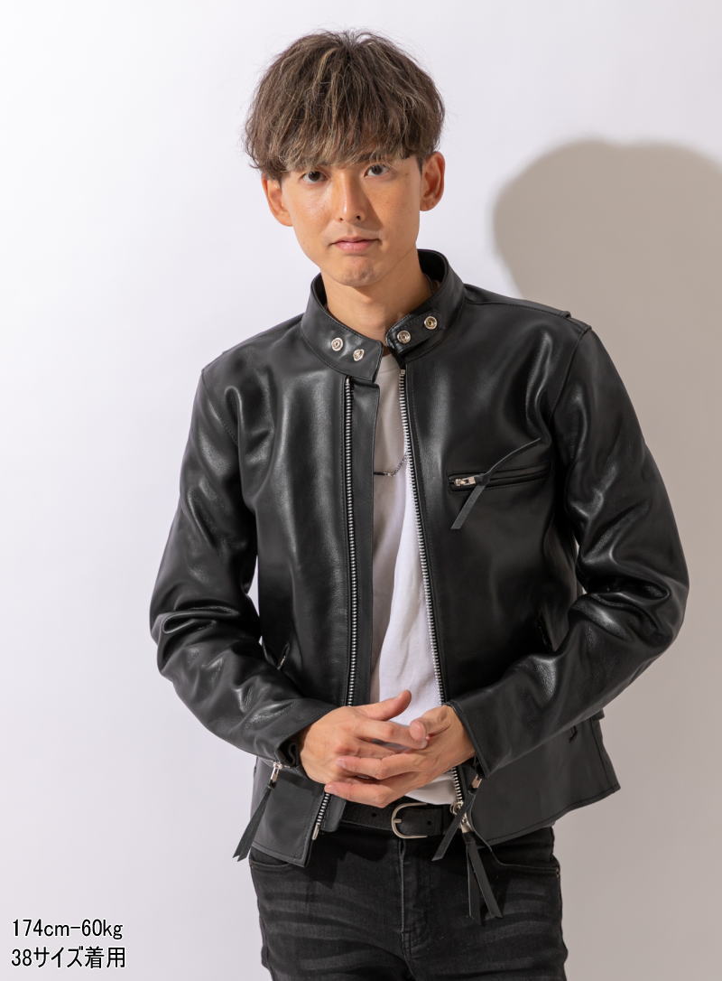 フリーダムレザー 革ジャン レザージャケット メンズ 本革 シングル