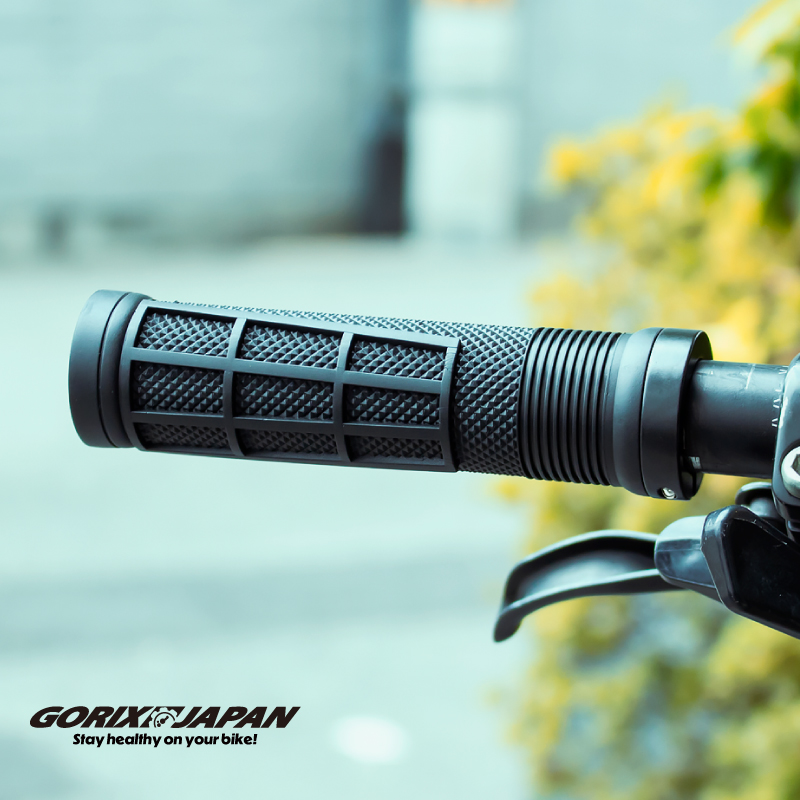 GORIX 自転車グリップ 丸グリップ [プチフレア] ハンドルグリップ