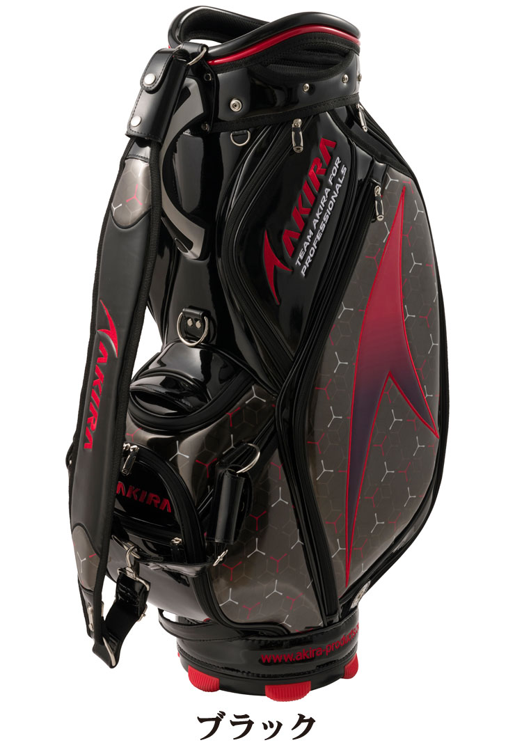 AKIRA ゼブラ ストライプ ゴルフバッグ キャディバッグ AKIRA ゼブラ