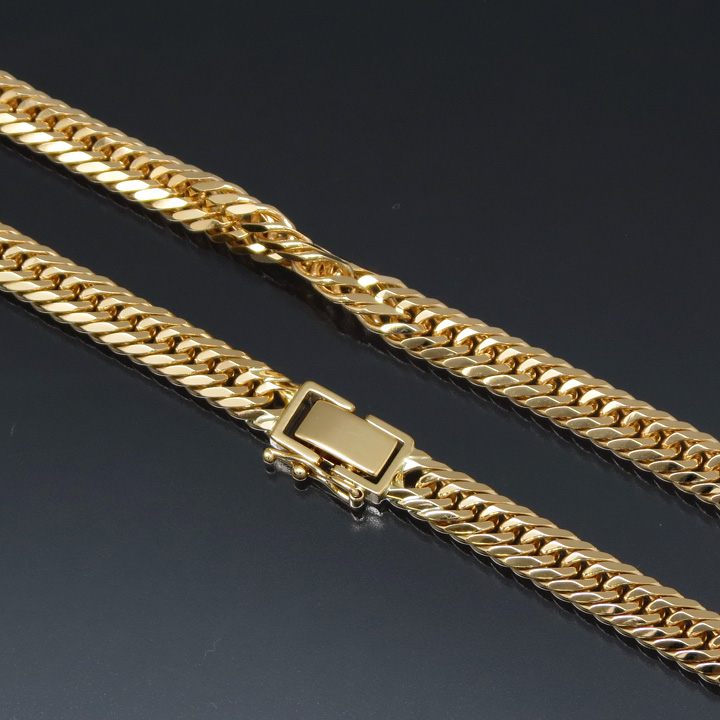 喜平ネックレス 18金 8面トリプル K18ゴールド 50g-50cm 造幣局検定