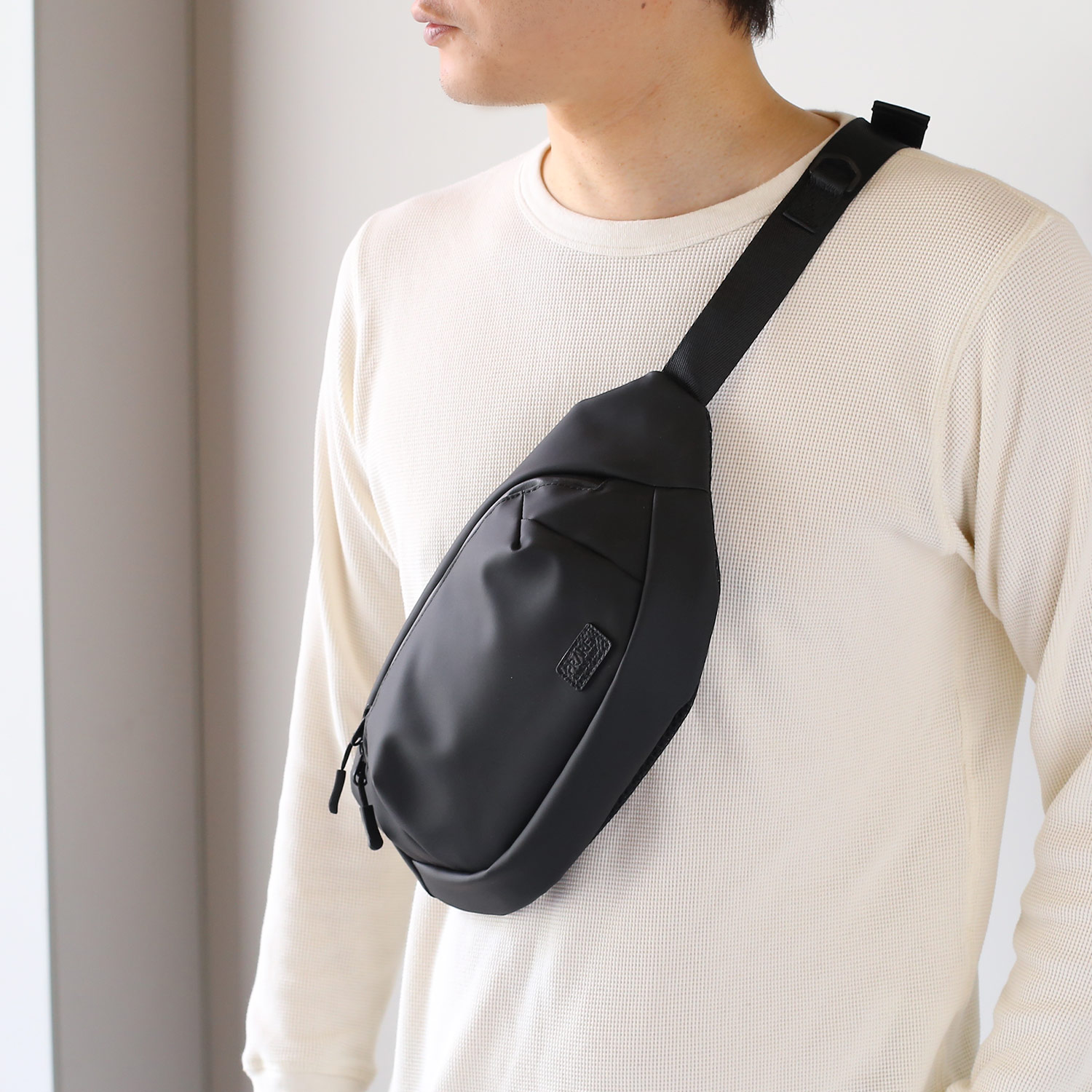 PRAIRIE 1957 ＜爆買＞ボディバッグ メンズ 横型 防水 斜め掛け