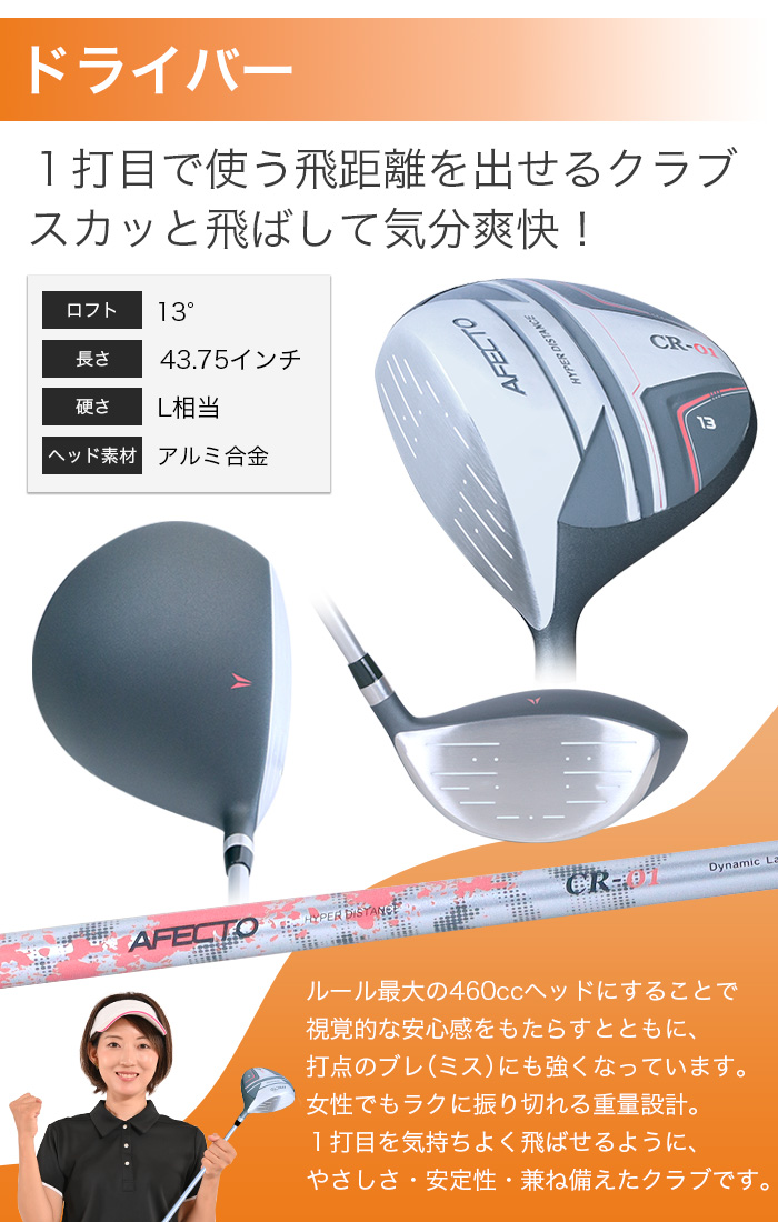 ポイント最大+19％☆3/1(月)23:59迄 ゴルフクラブセット レフティ