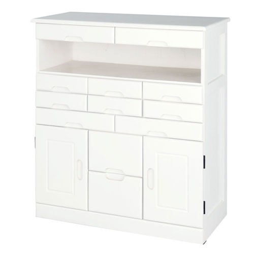 ぼん家具 チェスト タンス 収納 電話台 キャスター付き fax台 木製 桐