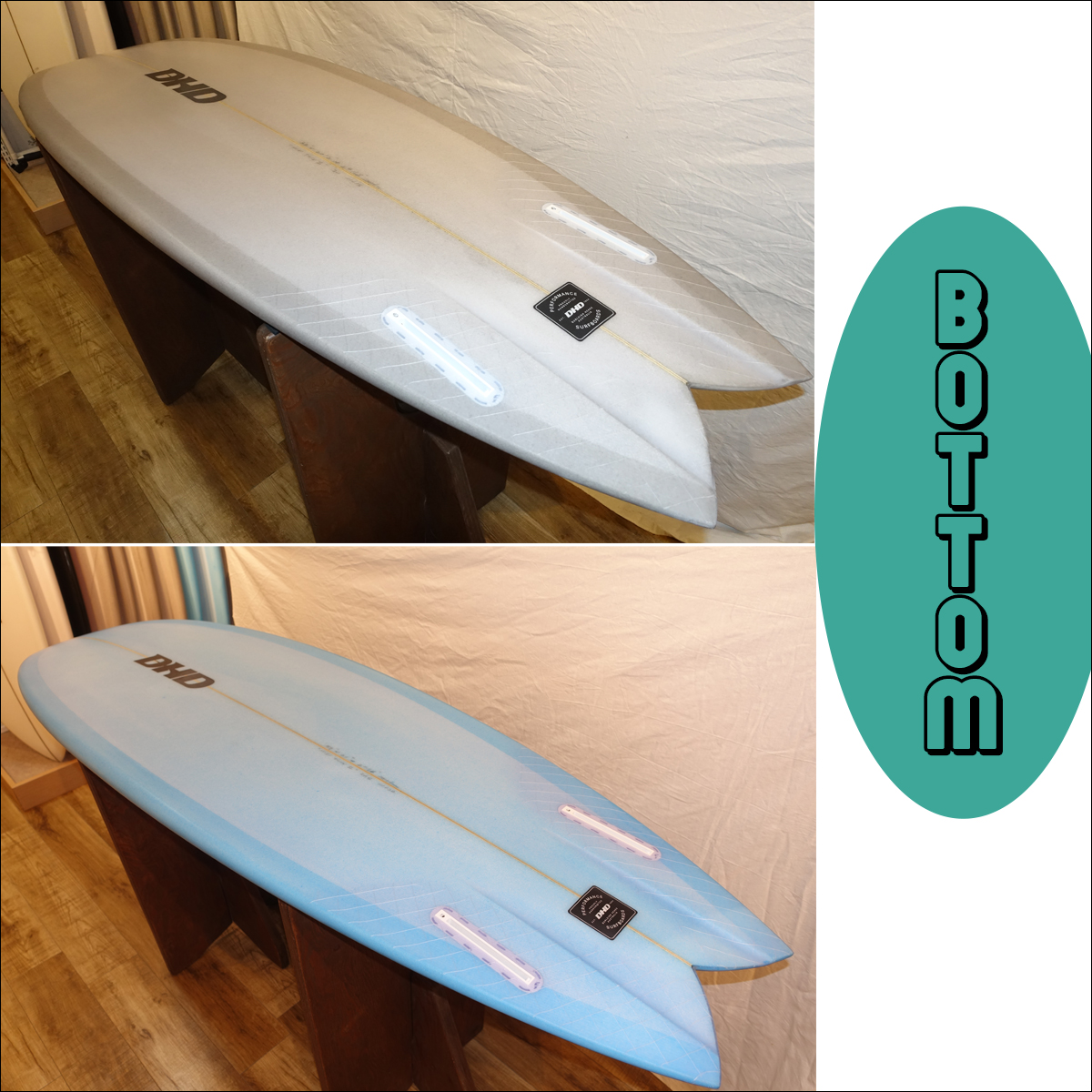 DHD MINI TWIN II ミニツイン2 Futuers PU サーフボード ショート