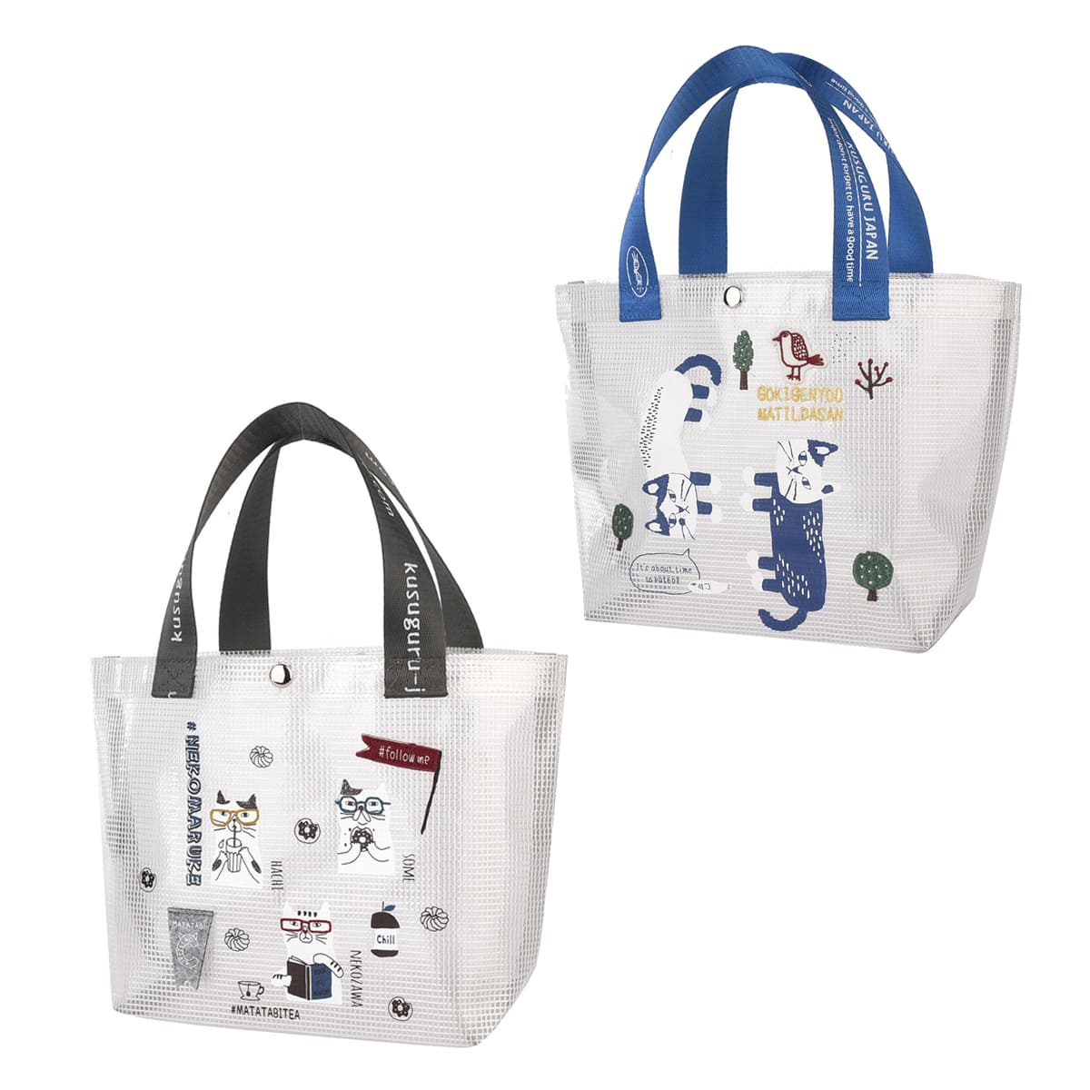 kusuguru（クスグル） トートバッグ ランチバッグ 透明ビニール 25SS