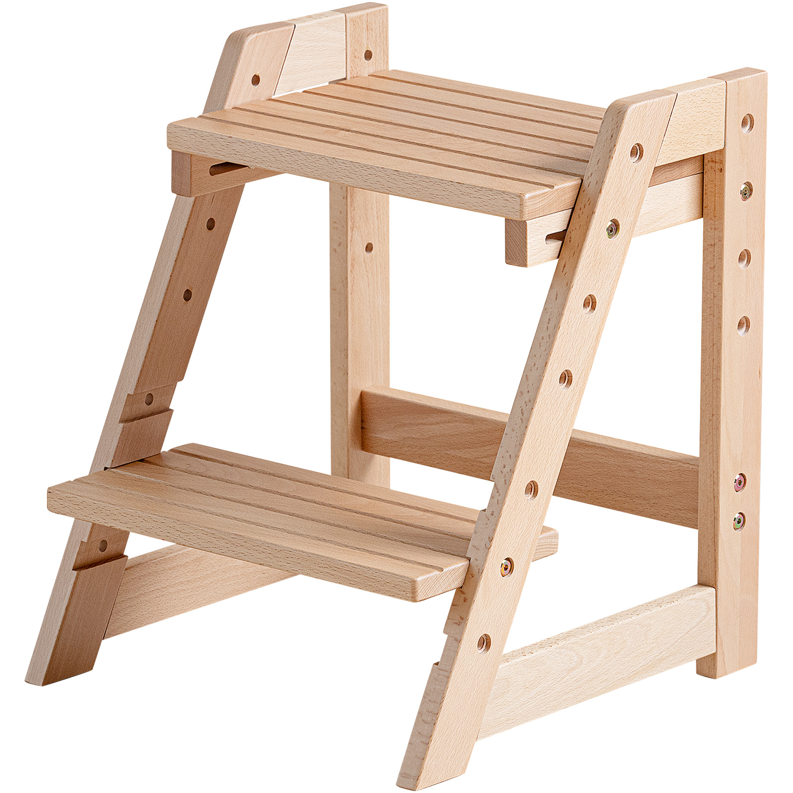 石崎家具 木製 「ステップ＆スツール」【滑り止め付き新仕様】 ブナ材