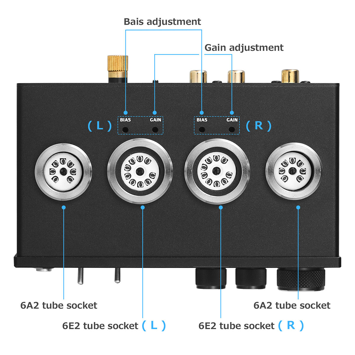 HiFi Magic 6E2 真空管 ステレオ プリアンプ MM/MC レコードプレーヤー