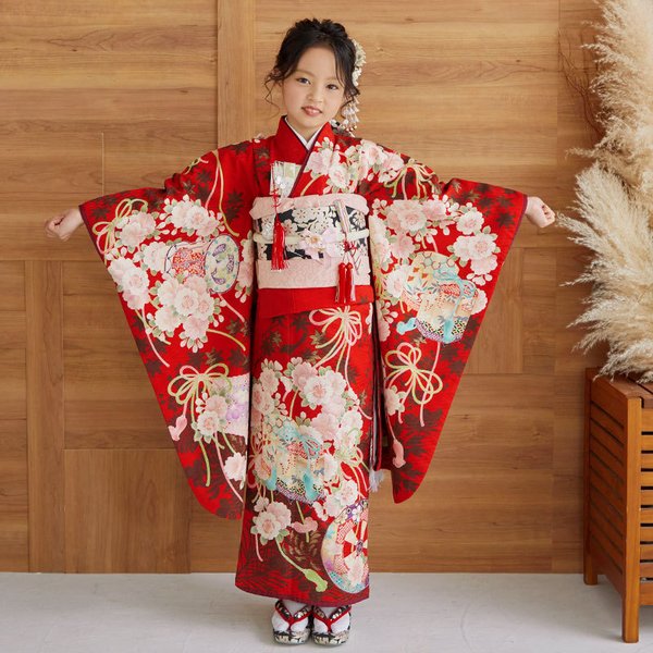 七五三 着物 レンタル 753 5歳 男の子 乙葉 ブランド着物 グレー×白 兜