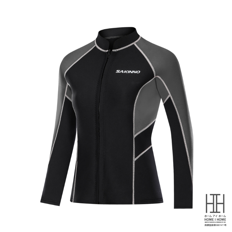 メンズ ウェットスーツ レディース 長袖タッパー ネオプレン 前開き