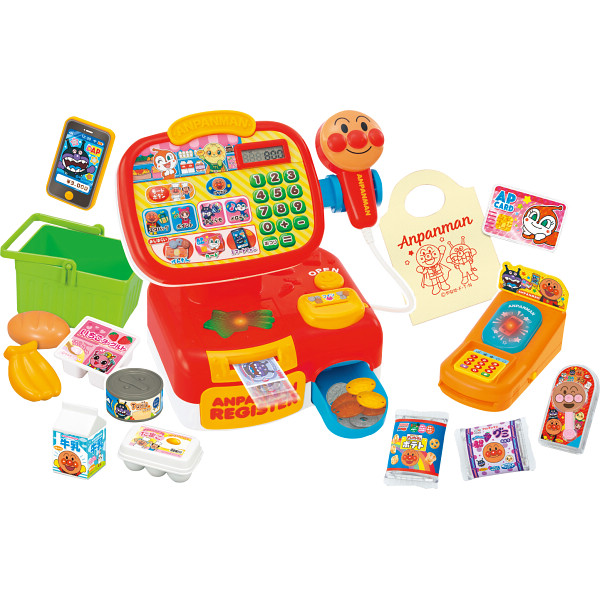 おさつスイスイ！セルフでピピッ♪アンパンマンレジスターDX