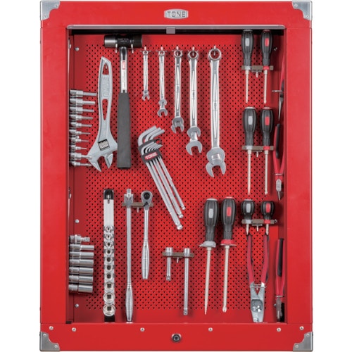 トラスコ中山 TONE 整備用工具セット シャッター付サービスボード 工具