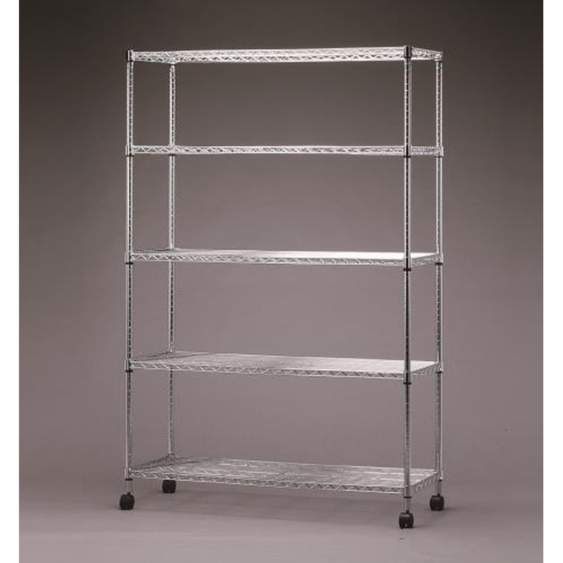 エスコ EA976AJ-88 1200x460x1835mmメタルラック(キャスター付) 1個