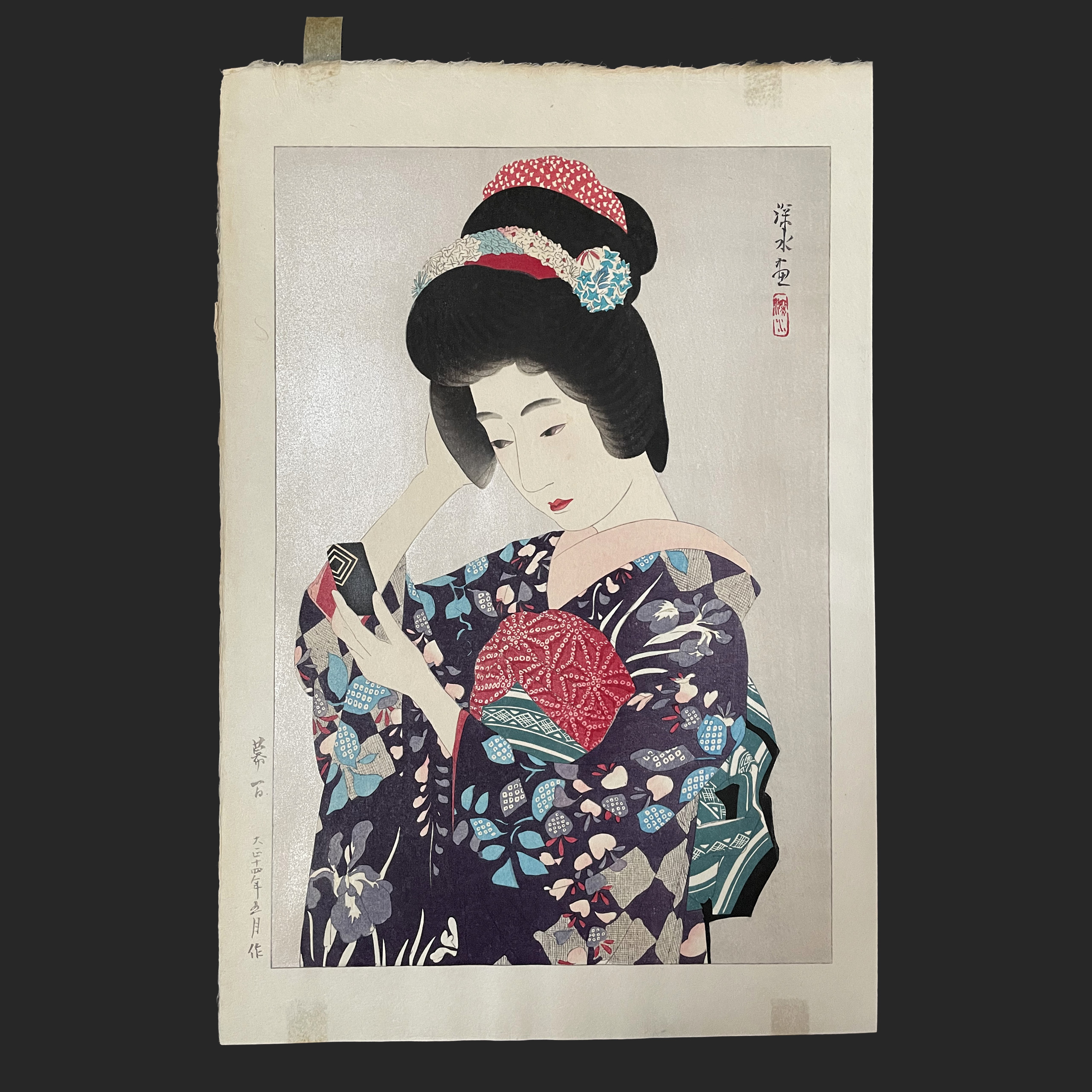 伊東 深水 ITO Shinsui 幕間 | 新版画通販専門店：新版画ドットコム