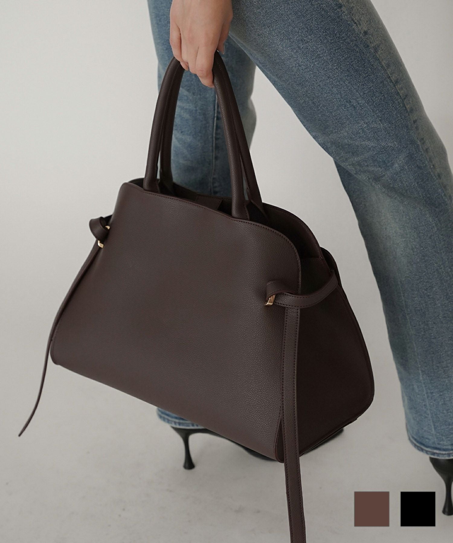 4/下旬頃発送予定！petal shape 2WAY バッグ ( ポーチ付き ) KINO THE