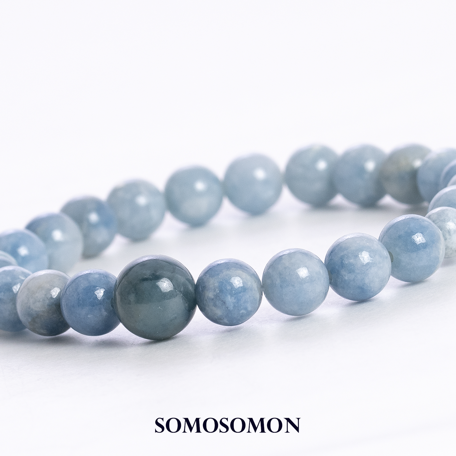 1点もの］ 入コン沢 青 糸魚川天然翡翠 甲府職人研磨 8mm珠