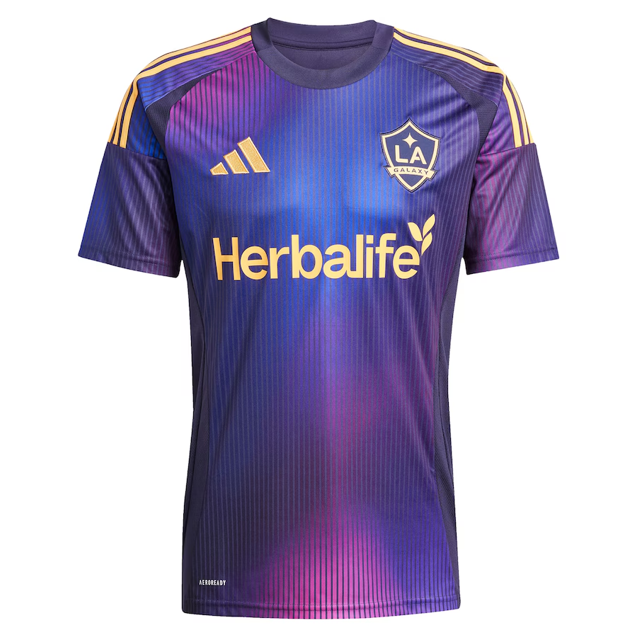 adidas LA Galaxy Away Jersey 25/26 (Purple) - SOCCERWEARHOUSE.COM