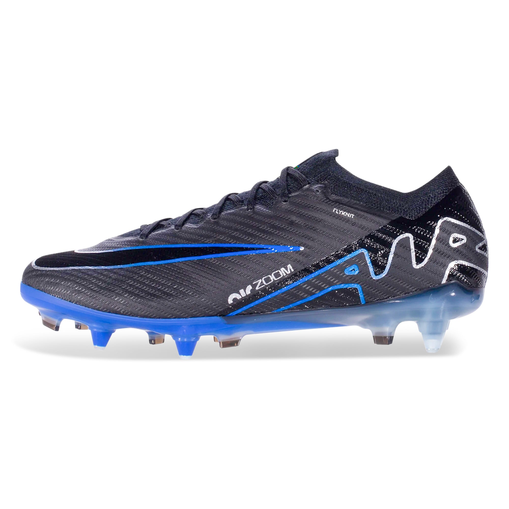 Nike Zoom Vapor 15 Elite SG-Pro Soccer Cleats (Black/Chrome-Hyper