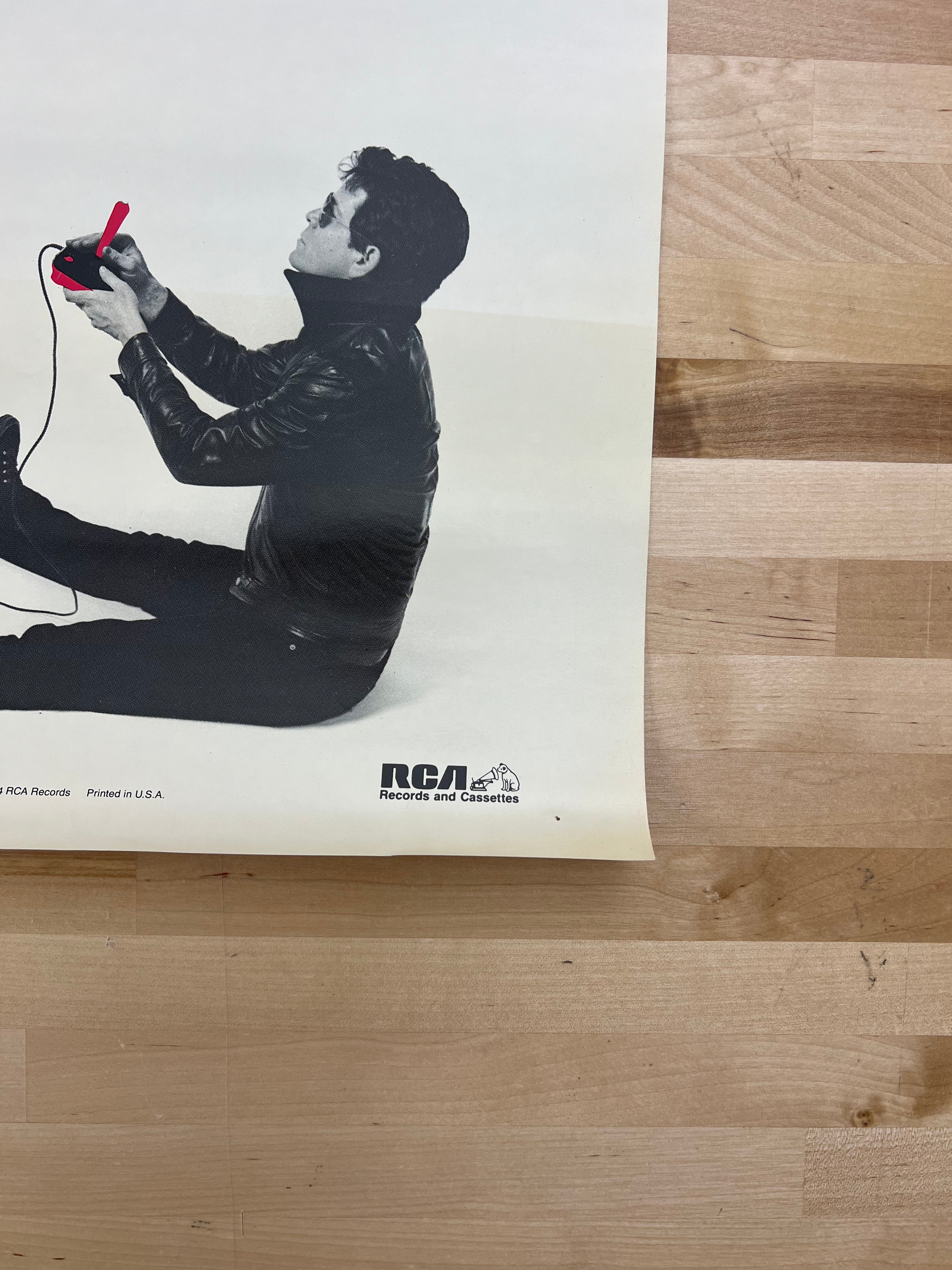 Lou Reed - 1984 promo poster original vintage New Sensations