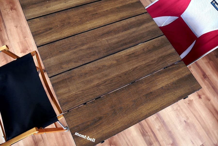 ONとOFF使えるモンベルの「マルチフォールディングテーブル」を
