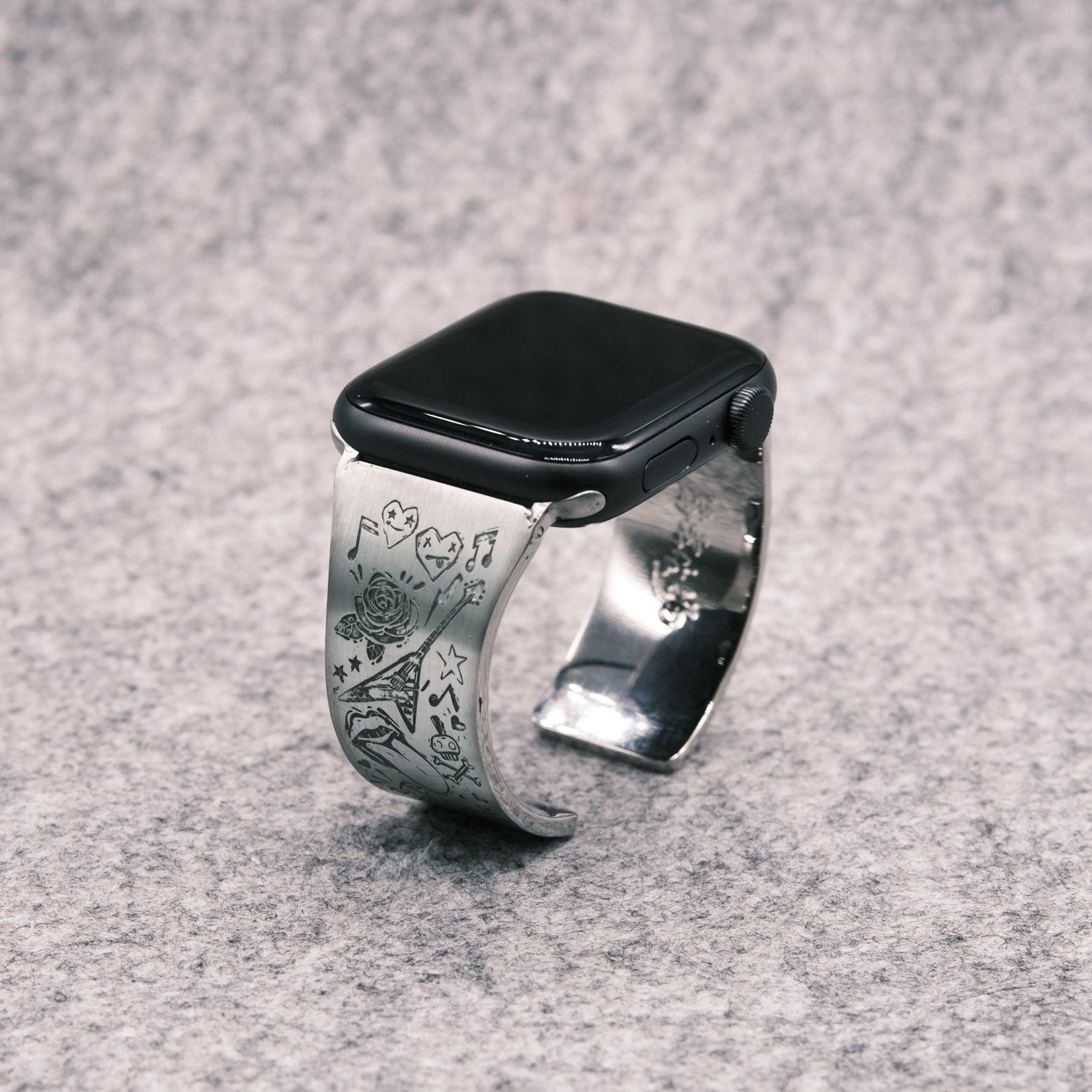 ROCK N ROLL AppleWatchバングル シルバー