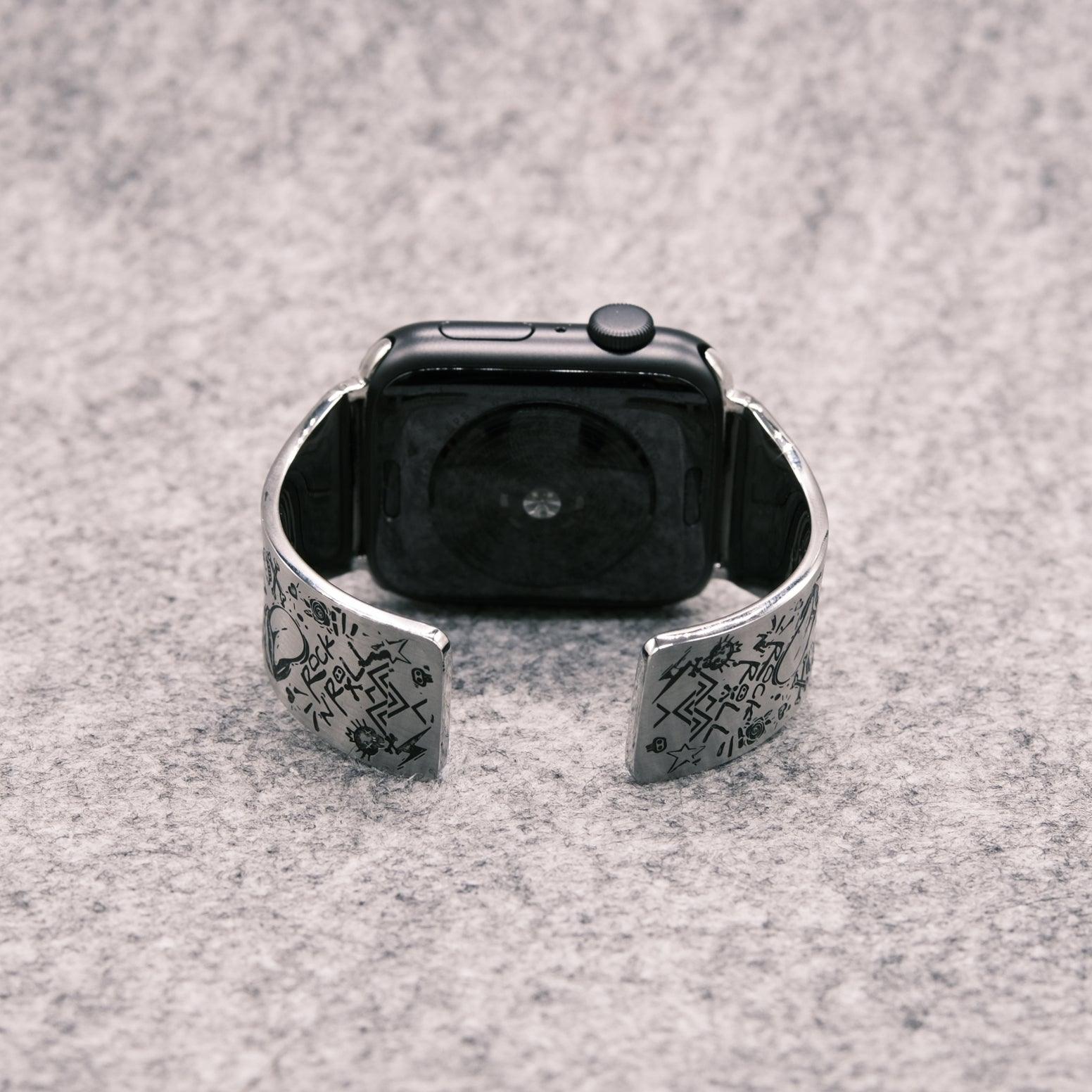 ROCK N ROLL AppleWatchバングル シルバー
